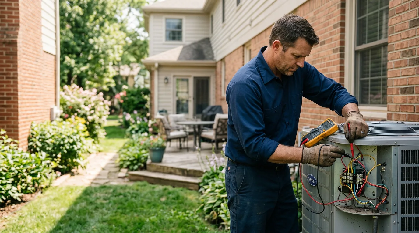 HVAC technician working near Brush Prairie, WA